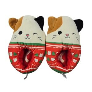 Squishmallows Cat Slippers Christmas Holiday Plush House Shoes Size‎ 13/1